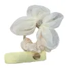 White gauze floral hair accessory, ladies' headwear, bow hair clip, Korean version, sweet and simple Item Picture